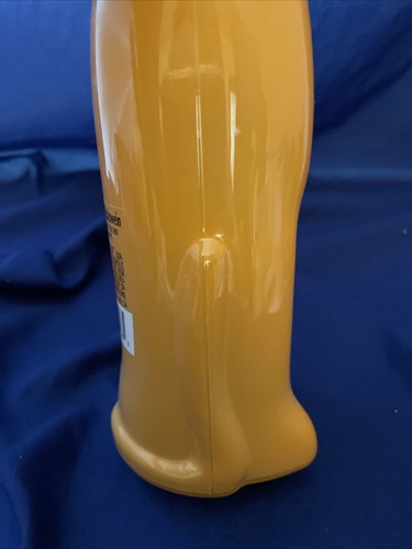 Rheinhessen Riesling Orange Happy Cat Figural Glass Wine Bottle Halloween German - Picture 3 of 8