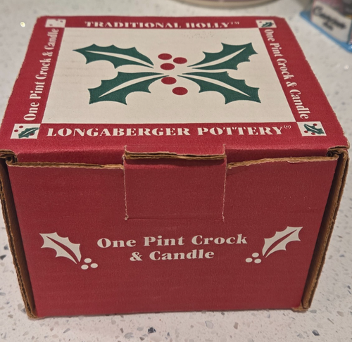 LONGABERGER NOËL HOUX UNE PINTE CROCK & CANDLE (PIN BAYBERRY) - Photo 8/9