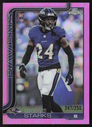 2025 Topps Chrome Pink Refractor 247/250 Malaki Starks Rookie #347 R6220J