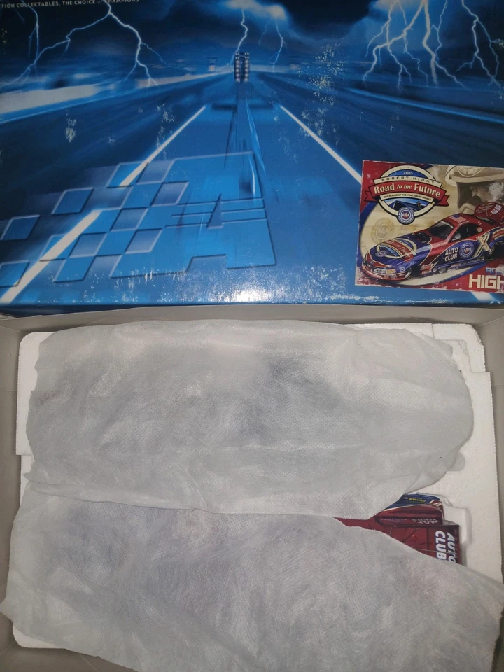 Coche divertido Robert Hight AAA Club of So CA 05 Mustang color cromo escala 1,24 (sin usar, en caja) Foto 2 de 4