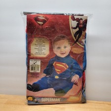 Infant Superman Costume 6-12 Months Rubies Child Man Of Steel Costume