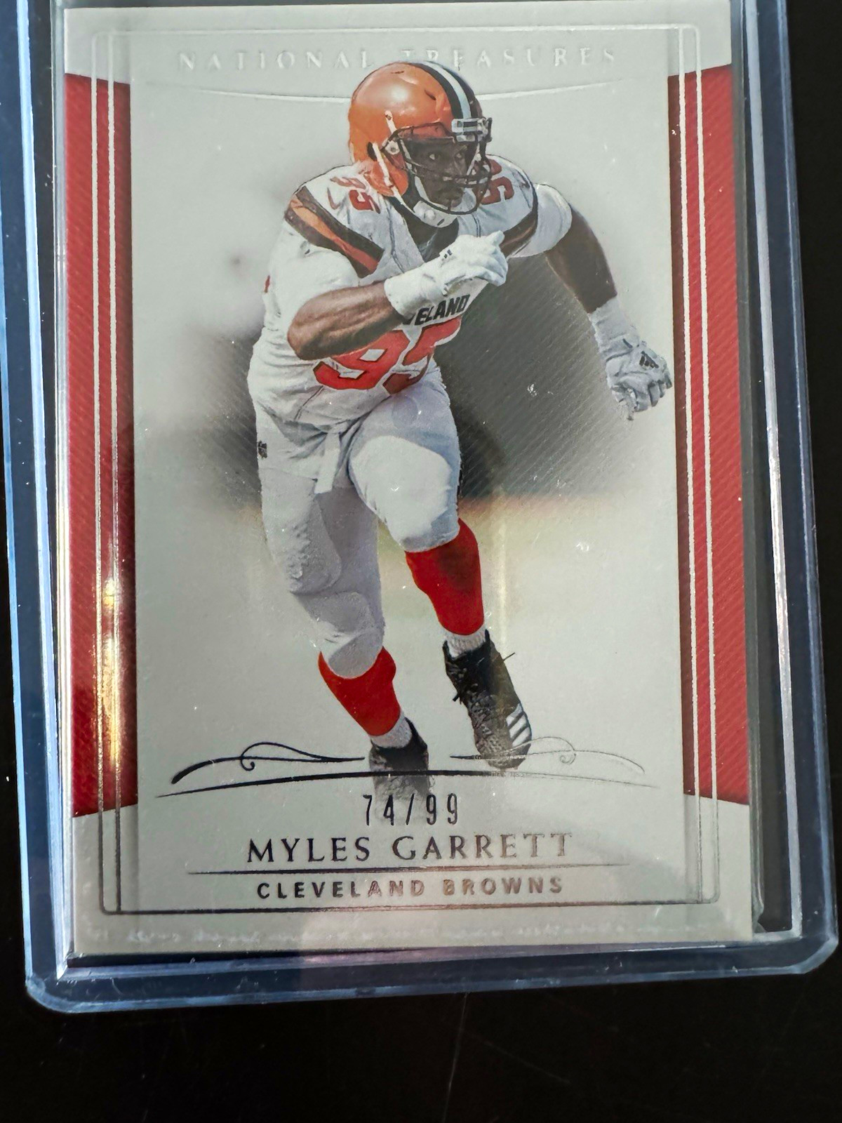 Panini 2018 National Treasures Myles Garrett #21 Cleveland Browns Base 74/99