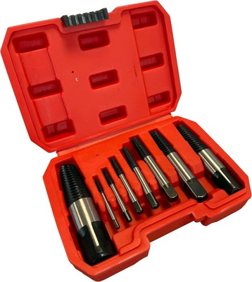 #ad Hilka 12400008 High Grade Steel Stud Screw Extractor Multi Size 8 Piece Set GBP 9.00
