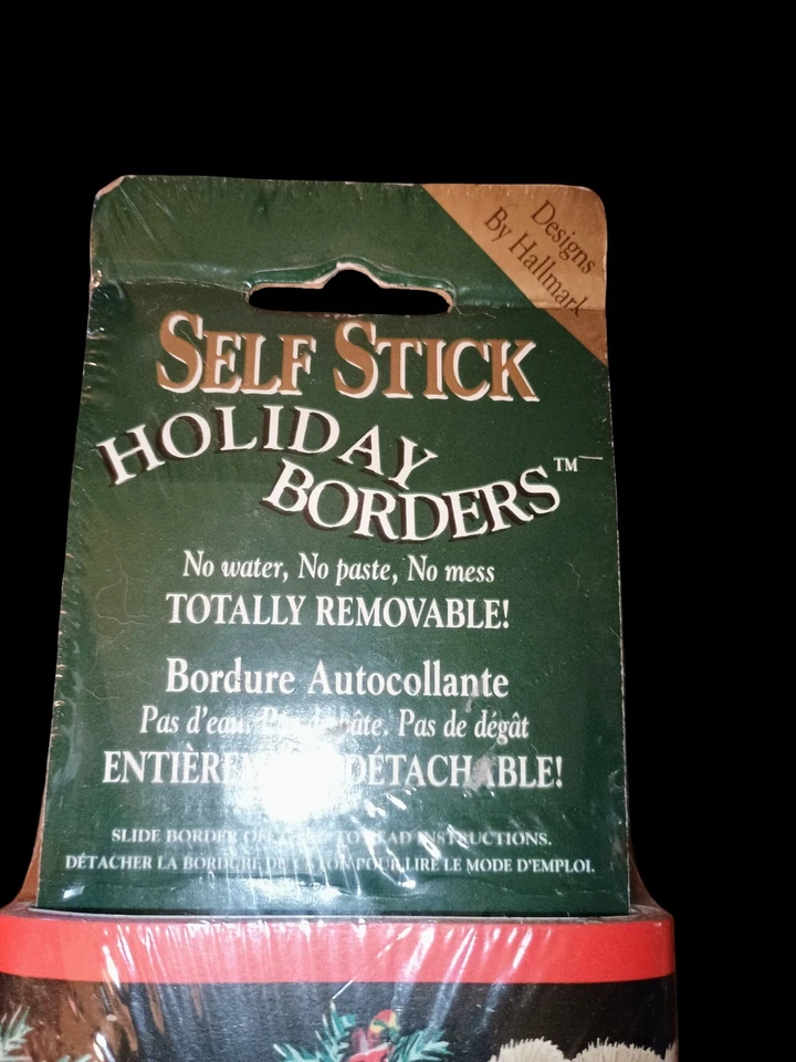 Винтаж 1995 Holiday Border Trevor Bear Christmas Self Stick Hallmark 6,4 фута - Изображение 3 из 4