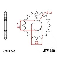 Ritzel Teilung 532 ZäHne 15 Ritzel Vorne JTF440.15
