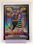 STEPHEN CURRY 2024-25 PRIZM BLACK BASKETBALL GROOVY SP WARRIORS CASE HIT Q2880