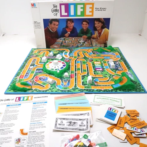 Vintage The Game of Life 1991 Milton Bradley Complete Classic Family Board Game
