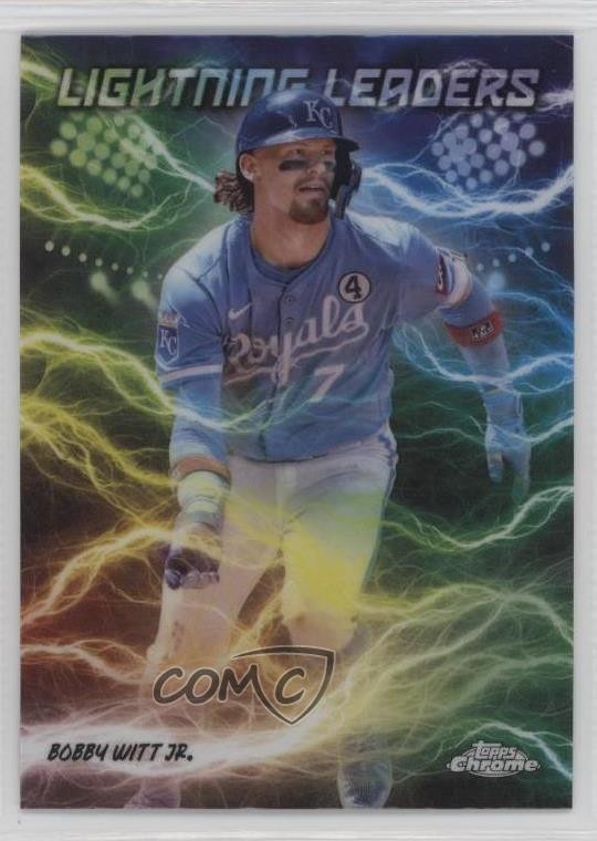 2025 Topps Chrome Lightning Leaders Bobby Witt Jr #LL-10 6m7