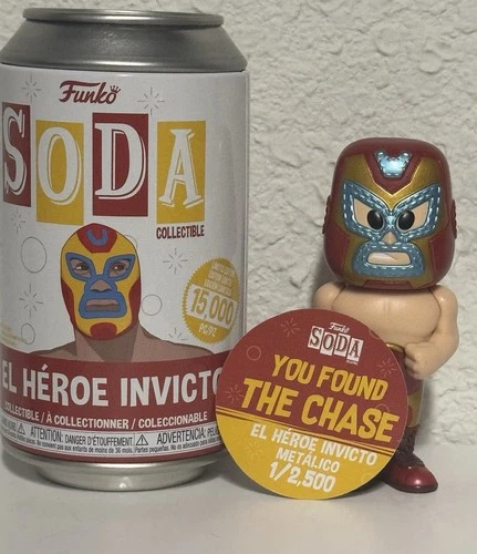 Funko SODA: Marvel - El Heroe Invicto Chase 1/2500 Metallic Vinyl Collectible