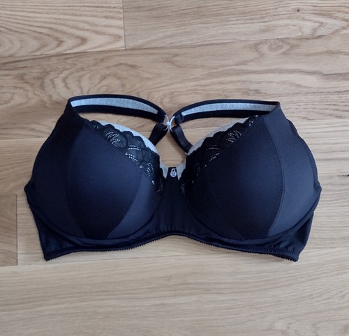 U Choose Trusst Suzanne Style Black 3 Part Lace Trimmed Molded Cup UW Bra EUC - Picture 6 of 9