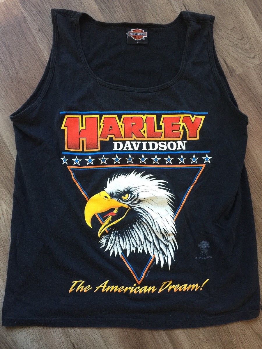Vintage Sleeveless Harley Davidson Tank Top t Shirt Thin Vintage Sleeveless Harley Davidson Tank Top t Shirt Thin