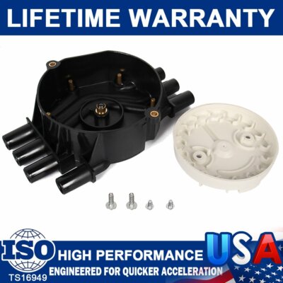 DR475 DR331 Ignition Distributor Cap& Rotor Kit For Chevy GMC SUV V6 4