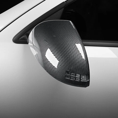 ABS Carbon Fiber Rearview Side Mirror Cover Caps For Hyundai IONIQ 6 2023 2024 - Picture 7 of 10