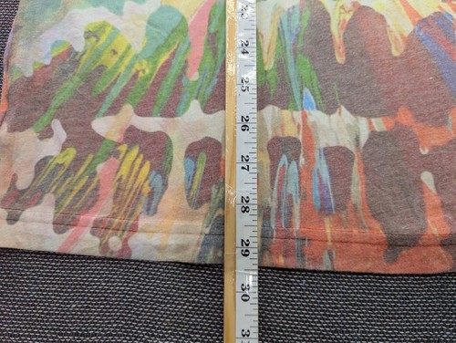 Camisa abstracta vintage Levis para hombre Larde hecha en EE. UU. AOP estampado peinado - Imagen 8 de 11