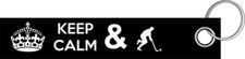 Keep Calm Field Hockey Floorball Floorball Keyring Lanyard 3x16cm
