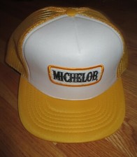 Vintage MICHELOB Beer Adjustable Snap Back Mesh Cap YELLOW
