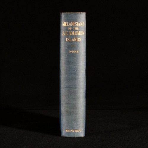 1927 Mélanésiens points de vente des îles Salomon du Sud-Est par W. G. Ivens première édition. I...