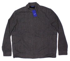 NWT - APT.9 Men's 'UPTOWN' Grey LONG-SLEEVE FULL-ZIP FAUX FLEECE JACKET - XXL