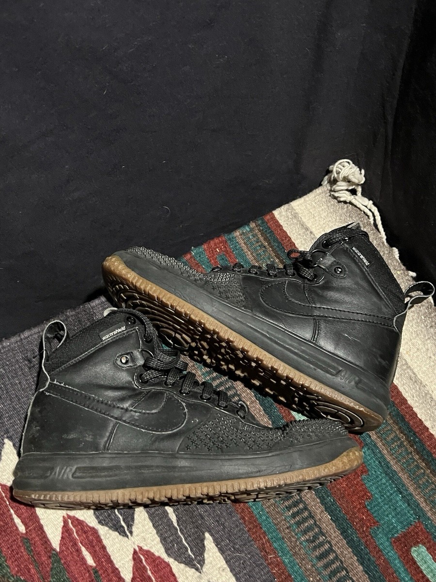 Men's Size Nike Lunar Force Duckboot Black Gum 805899-003