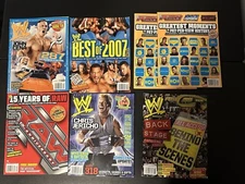 VINTAGE WWE Magazine LOT FROM 2007- 7 TOTAL CENA JERICO