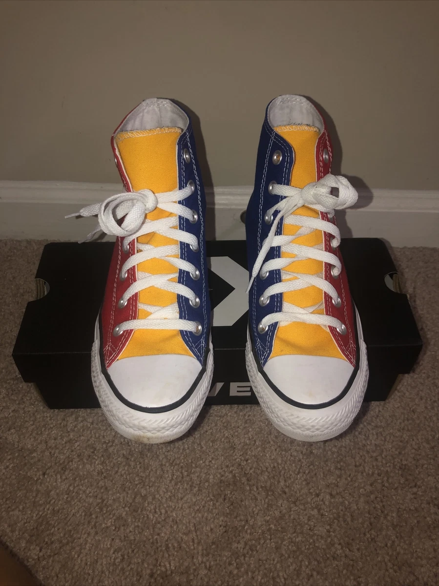 Yellow blue converse Clearance