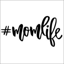 #Momlife Vinyl Decal / Sticker 2(TWO) Pack