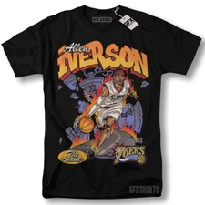 Allen Iverson The Answer Sixers 90's Basketball Vintage Style Graphic T-Shirt