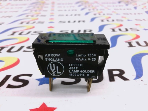 USSP Eaton 1609G11E Indicator Light Green Lamp 125V Watss 0-25 Arrow England