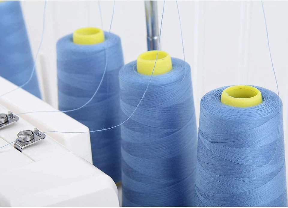 4 BIG CONES YELLOW SERGER SEWING THREAD 2750 YD TEX 27 40S/2-THREADART - Image 3 of 4