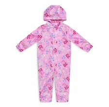 Peppa Pig Girls Waterproof Puddle Suit, All-in-One Rain Suit with Hood