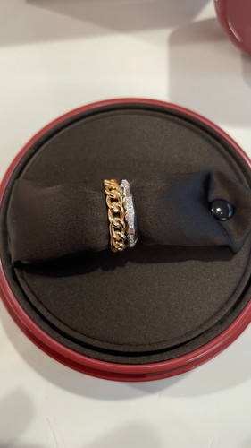 ANELLO MILANO ORO BIANCO/ ORO ROSA E DIAMANTI BIANCHI POMELLATO - Foto 2 di 4