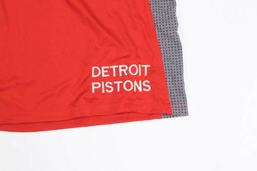 New Adidas NBA Authentics Detroit Pistons Team Issue Basketball Shorts Red 2XL - Picture 4 of 9