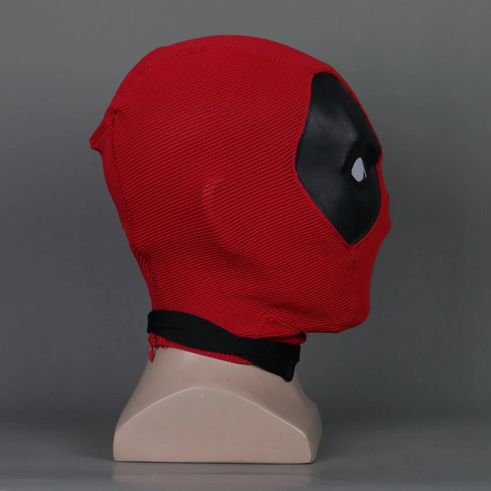 Cosplay Deluxe Deadpool Full Face Mask Breathable knitted Helmet Halloween Prop - Image 3 of 4