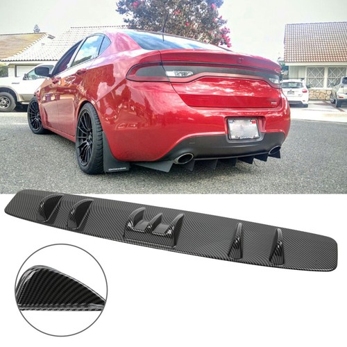 Carbon Fiber Look Rear Bumper Diffuser 7Fin Spoiler Lip Splitter For Dodge Dart eBay