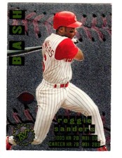 1996 Stadium Club BASH AND BURN #BB3 Reggie Sanders CINCINNATI REDS