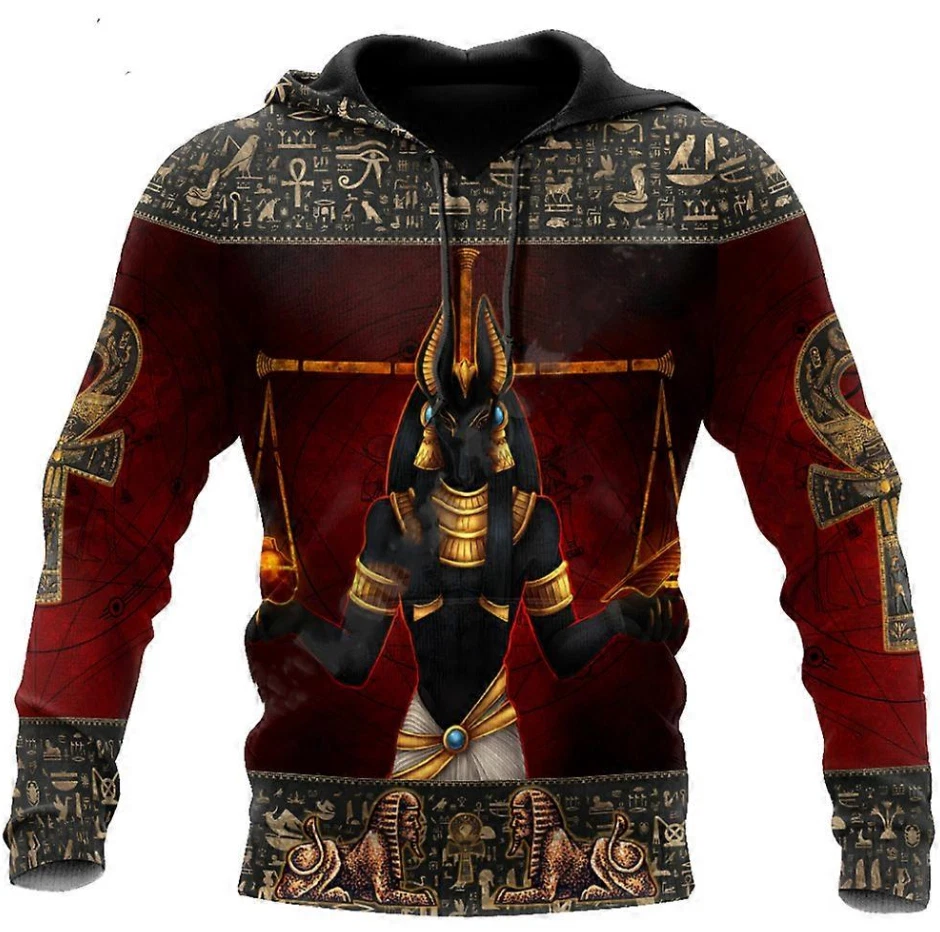 Horus Egyptian Pharaoh Anubis 3D Printed Hoodie Men Women