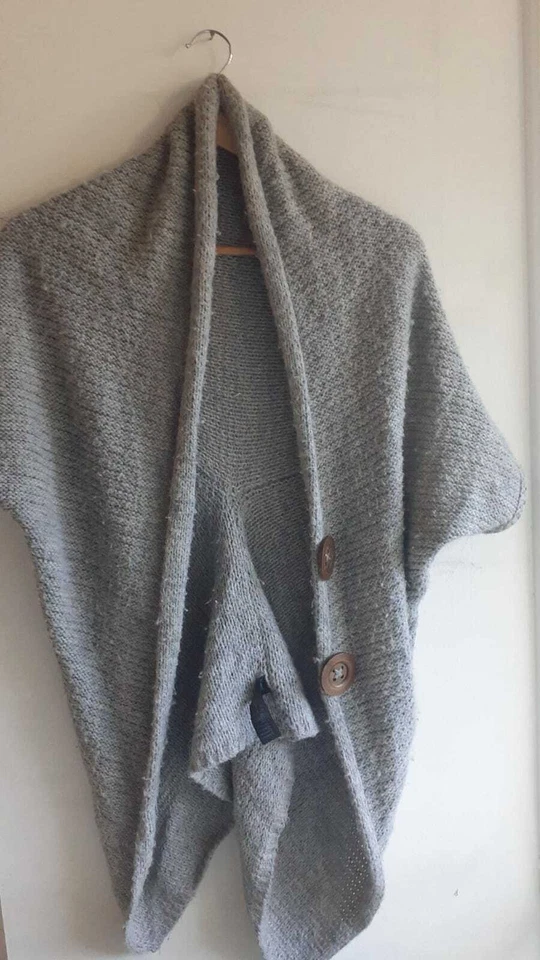 FOREVER 21 Femme Cardigan Tricot Hiver Vêtement Décontracté Pull Taille M Gris - Photo 1/1