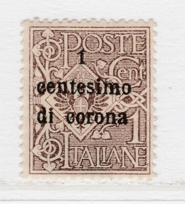 Österreich Italienische Besetzung Generalausgabe 1919 1C auf 1c MH* Briefmarke A21P8F4779