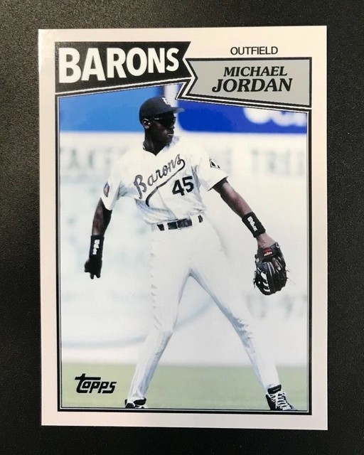  45 Michael Jordan Birmingham Barons Custom Minor League Baseball Card 