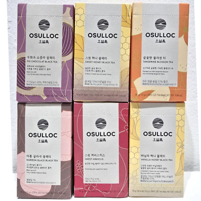 OSULLOC Jeju 6 Flavors Daily Natural Tea Bags Korea Tea 20ea From Korea