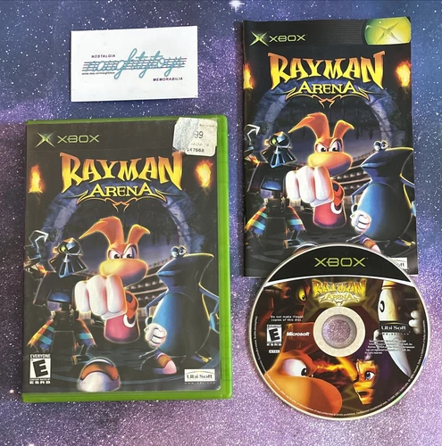 Rayman Arena (Microsoft Original Xbox, 2002) Complete CIB w/ Manual