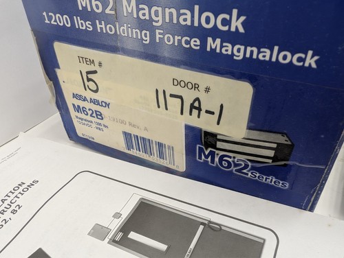 Assa Abloy M62B Magnalock 1200lb Electromagnetic Door Lock Securitron - Picture 7 of 7