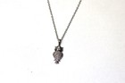 New 925 Sterling Silver .06ct diamond Owl pendant necklace 2.1g  18" unique — photo 5
