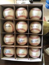 PUERTO RICO PLAYERS SIGNED BASEBALLS(11)FELIX MILLAN-CANDY MALDONADO