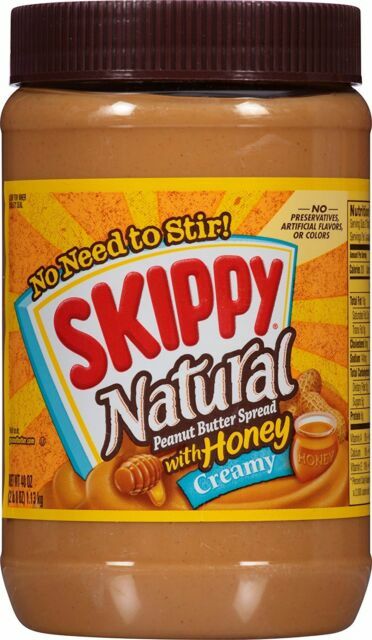 Skippy Peanut Butter Creamy And Natural With Honey 40ounce For Sale Online Ebay