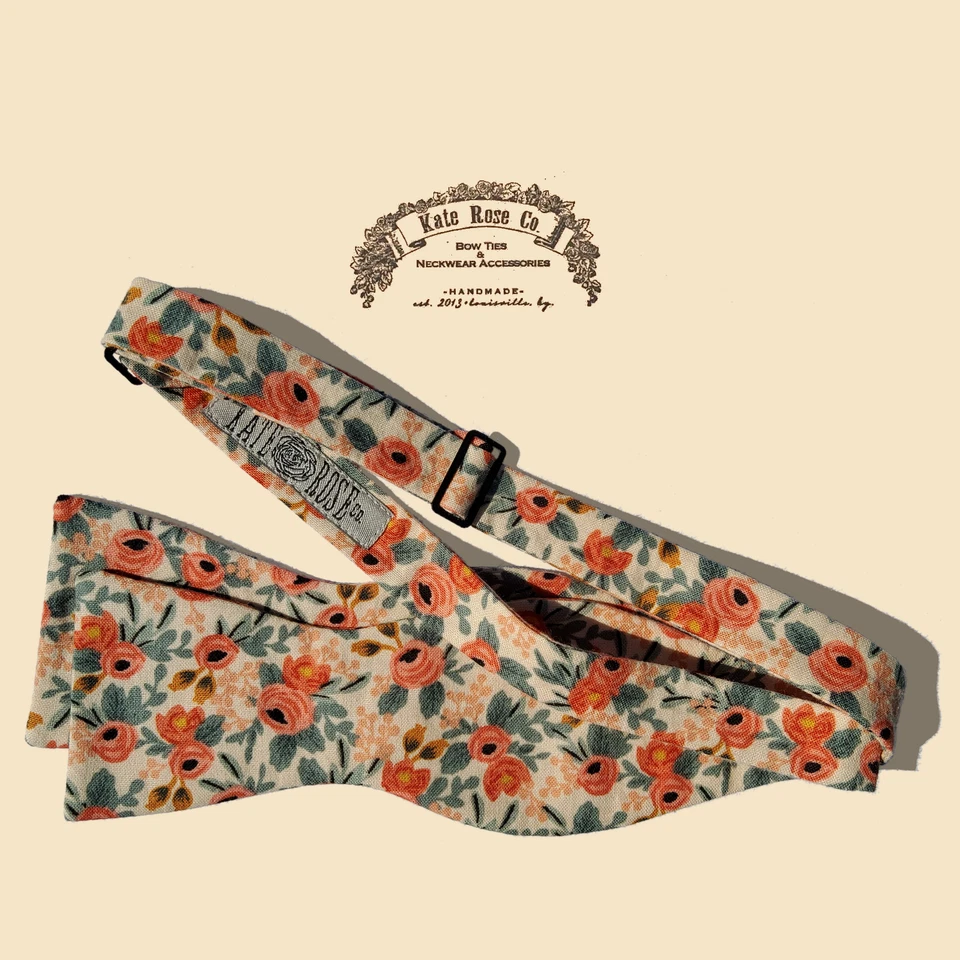 古董花卉 | 手工精品男式领结 - Kate Rose Co. — 第 2/4 张图片