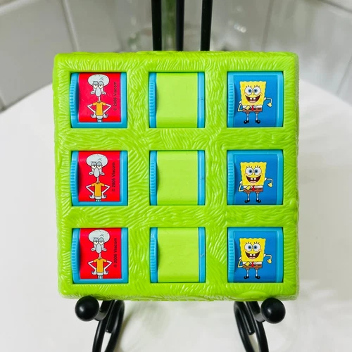 SpongeBob SquarePants FRIEND OR FOE Hand Held Small Puzzle Guess Flip Board Game