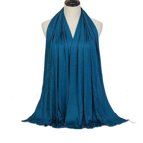 Fashion Women's Stretch Jersey Hijab Scarf Soft Breathable Scarves Wrap 170*60cm - 第 22/32 張圖片