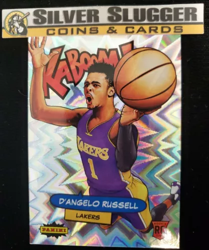2015-16 D'Angelo Russell Panini Excalibur KABOOM #17 RC Los Angeles Lakers