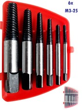 Schrauben Ausdreher Satz 6tlg. Linksausdreher Schraubenlöser Set für M3 – M25